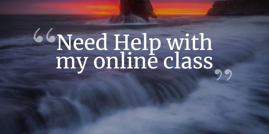Need Help with my online class